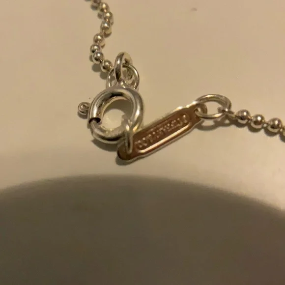 Tiffany & co key pendant necklace